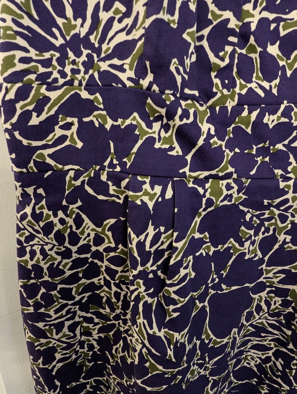 Nordstrom Taylor Purple Side Zip Dress With Stretch Ruffle Collar Size 6 - Picture 5 of 6